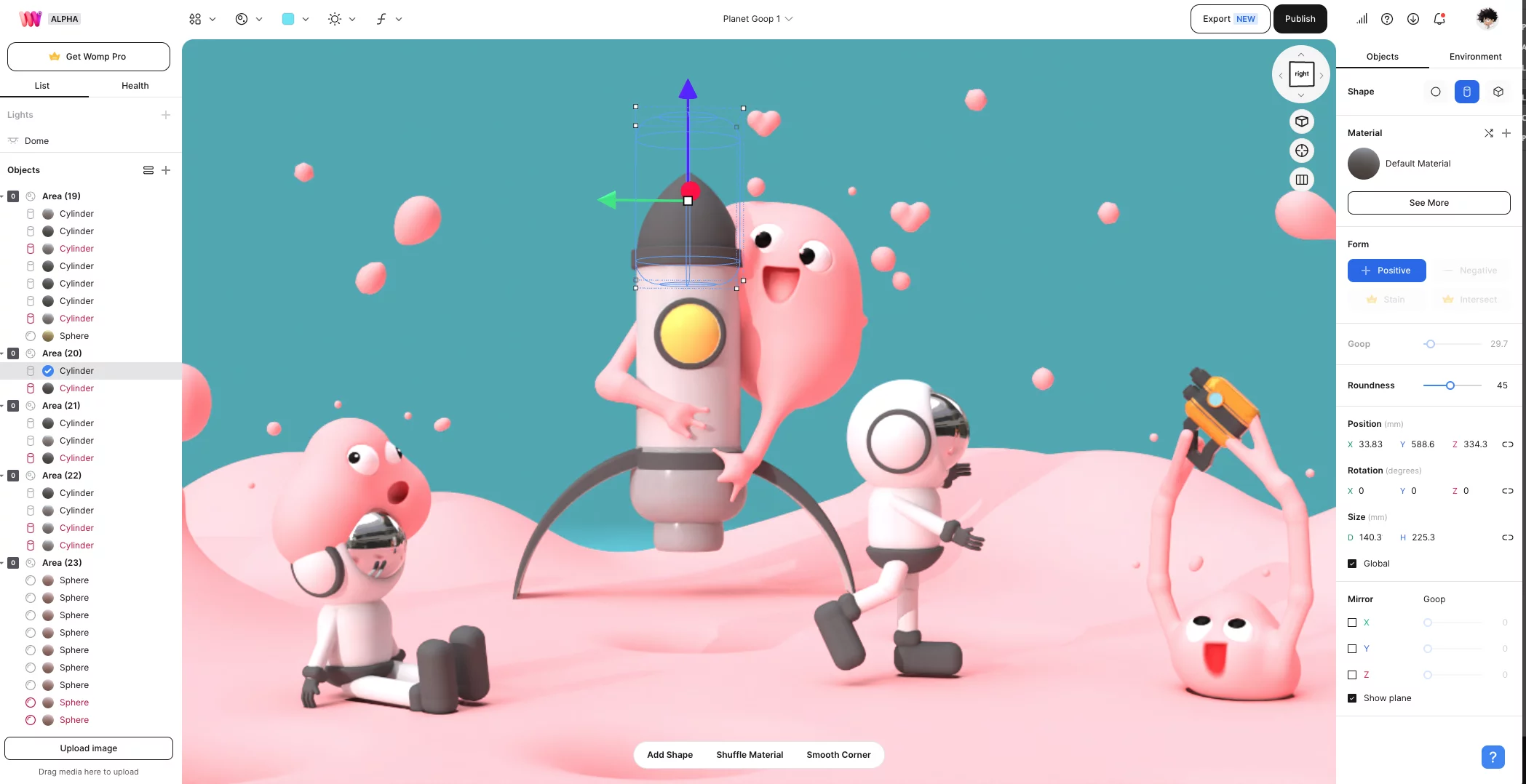 3D Modeling in Womp